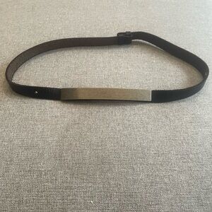 Black Belt with Silver Buckle